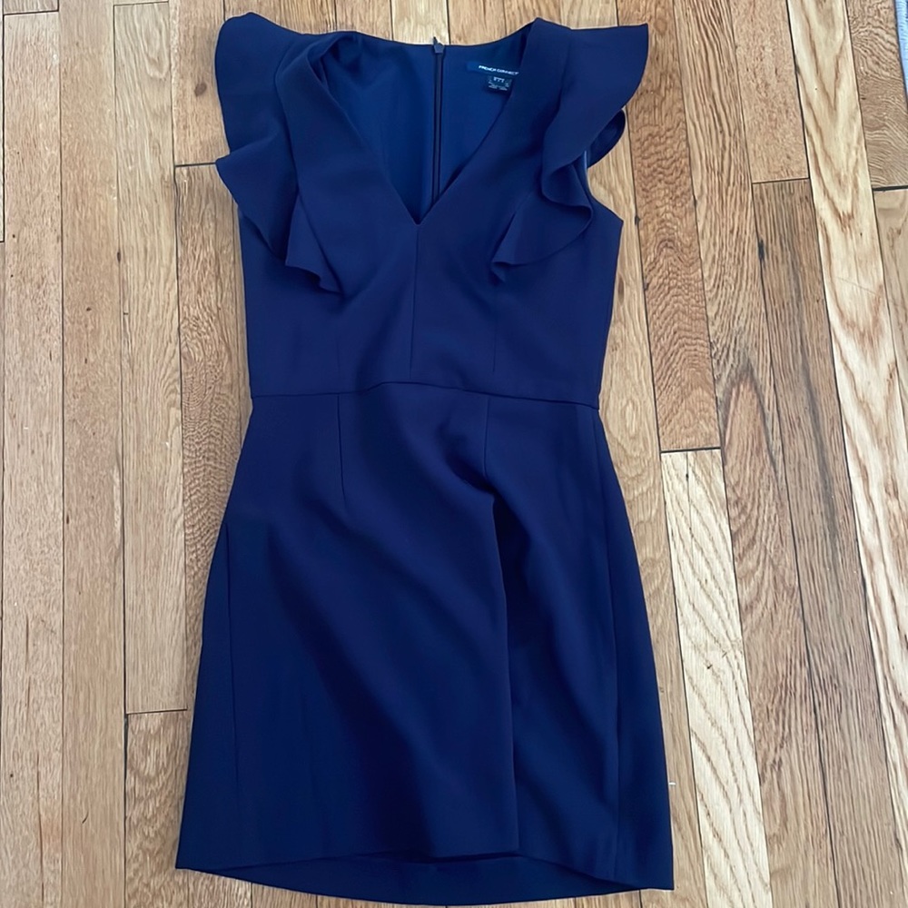 French Connection navy blue formal dress